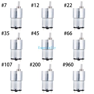 Esp มอเตอร์เกียร์ไฟฟ้า แรงบิดสูง ไมโครความเร็วสูง DC 12V เส้นผ่าศูนย์กลาง 37 มม.