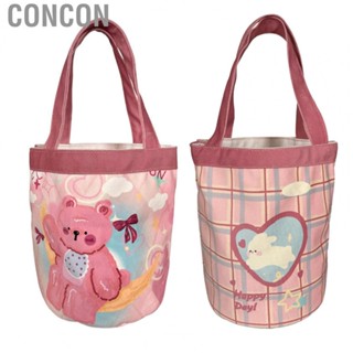 Concon Bucket Bag  Comfortable Nondeformable Hardened Bottom Cute Bags for Office