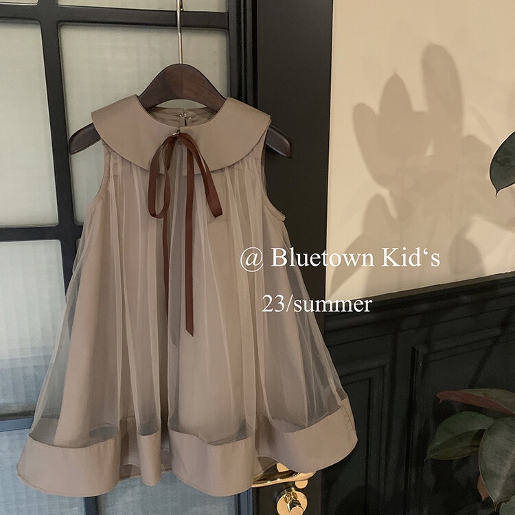 Riconini ชุดเดรสกระโปรง คอตุ๊กตา สไตล์เจ้าหญิง แฟชั่นฤดูร้อน สําหรับเด็กผู้หญิง 2023 - รูปที่ 2