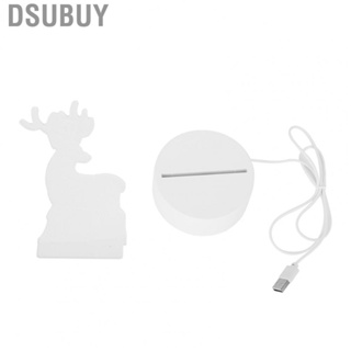Dsubuy Night Lamp Three Dimensional Deer Table  USB Light Bedroom Bedside G