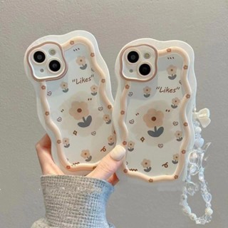 ใหม่ เคสโทรศัพท์มือถือ ซิลิโคนนิ่ม กันกระแทก ลายดอกไม้สีเหลือง สําหรับ Iphone 14pro max 13 12 11 14promax 13pro 11 12