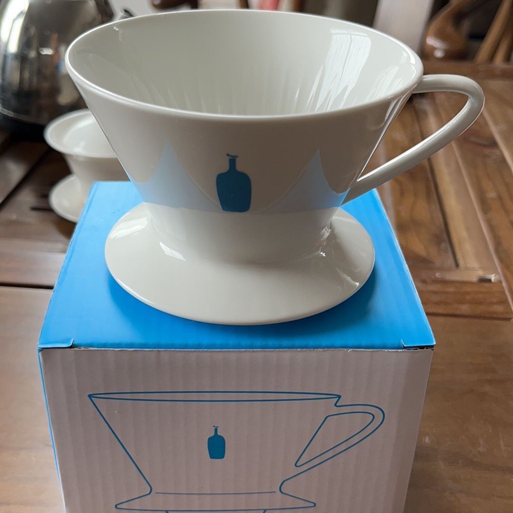 Japan BLUEBOTTLE ARABICA Small Blue Bottle Clear Limited Ceramic Coffee Cup Mug