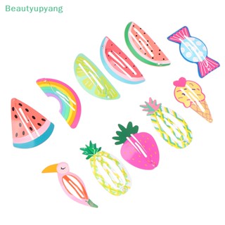 [Beautyupyang] กิ๊บติดผม ลายการ์ตูน สําหรับเด็ก 2 ชิ้น ต่อชุด