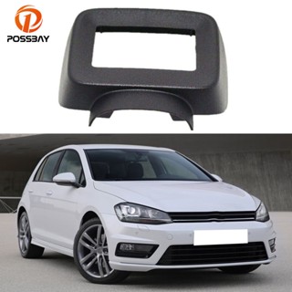 ลดกระหน่ํา ฝาครอบเซนเซอร์เรดาร์กันชนหน้ารถยนต์ สีดํา สําหรับ Volkswagen Golf MK7 2013-2016