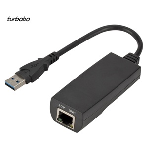 Turbobo อะแดปเตอร์เครือข่ายอีเธอร์เน็ต LAN USB 3.0 เป็น 10 100 1000Mbps Gigabit RJ45 สําหรับ PL6U3