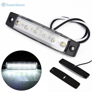 Xh- ไฟหรี่ข้าง Led 6 ดวง 12V สีขาว สําหรับติดด้านข้างเรือ รถพ่วง รถบัส