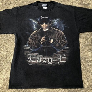 เวรเอ้ย  Vtg Eazy E Ruthless Records เสื้อยืดลําลอง แขนสั้น คอกลม พิมพ์ลายโลโก้ Nwa Compton Thrifted By 90S_Tpt