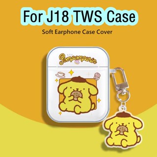 【ส่วนลด】เคสหูฟัง แบบนิ่ม ลายการ์ตูนน่ารัก สําหรับ J18 TWS J18 TWS