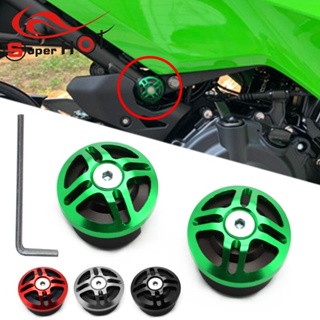 ฝาครอบสกรูอลูมิเนียม CNC อุปกรณ์เสริม สําหรับรถจักรยานยนต์ Kawasaki NINJA400 NINJA 400 Z400 Z 400 2018-2021