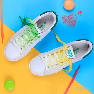 ღ A Pair Gradient Shoelaces Casual Canvas Shoe Laces Shoes Strings Trend Sports Shoes Small White Shoes Canvas Shoes Universal Shoelaces