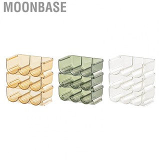 Moonbase 3pcs Lipstick Holder Transparent Storage Overlay Clear Display for Lip Gloss