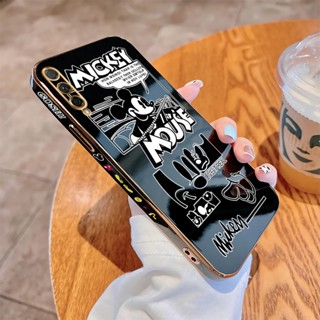 เคสโทรศัพท์มือถือแบบนิ่ม ขอบสี่เหลี่ยม ลายมิกกี้เมาส์ หรูหรา สําหรับ Huawei Y9S Y9 Y8P Y7A Y6P Y6 Y7 Prime Pro 2019