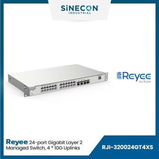 Ruijie รูเจีย รุ่น 320024GT4XS สวิตซ์ Reyee RG-NBS3200-24GT4XS 24-Port L2 Managed 10G Switch