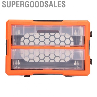 Supergoodsales Storage Toolbox  Translucent Drawer Hardware Box Organizer Multipurpose Free Placing for Workbench