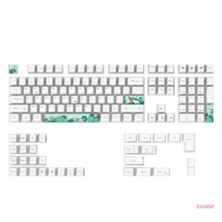 Zzz ปุ่มกดคีย์บอร์ด PBT ลายเชอร์รี่ สีย้อม สําหรับคีย์บอร์ด Mechanical 1