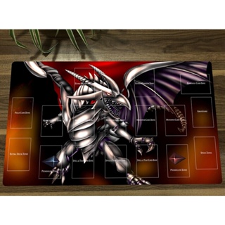 Yugioh Duel Playmat Red-Eyes Black Dragon TCG CCG แผ่นรองเมาส์ สําหรับเล่นเกมเทรดดิ้งการ์ด