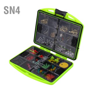 SN4 24 ช่องตกปลาชุดเครื่องมือ Tackle Box Full Loaded Lure Bait Hooks Sinker