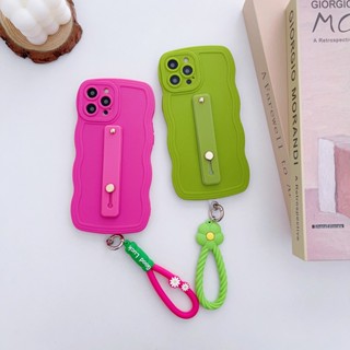 เคสซิลิโคนนิ่ม ลายคลื่น พร้อมสายคล้อง หลากสี สําหรับ Huawei Nova 11 10 Pro P60 P50 P40 P30 P20 Mate 50 40 30 20 Pro 10 SE