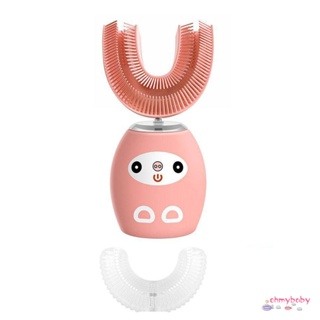 แปรงสีฟันไฟฟ้าโซนิคสำหรับเด็ก U Type 360 ​​Degree Automatic Cleaner Ipx8 Waterproof Kids Toothbrush [N/16]