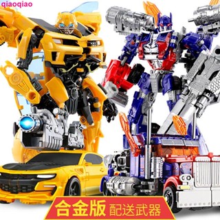 โมเดลรถยนต์ King Kong Robot Bumblebee 5 Dinosaur Optimus Prime ของแท้ สําหรับเด็กผู้ชาย 4 ชิ้น