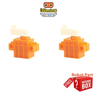 ฟรี🎁ของแถม ! microbit ไมโครบิต เซอร์โว มอเตอร์ แกนหมุนรอบ 360 iGenius Robot Geek Servo Motor Orange 360° โรบอท (Pack 2)