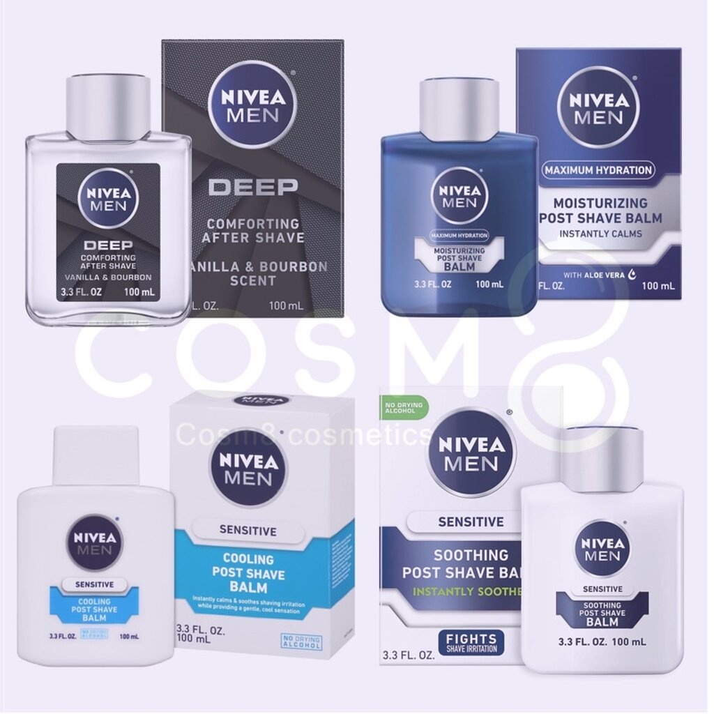 [ลด30% ใช้โค้ดไลฟ์/Shopee Video]✅แท้✅พร้อมส่ง Nivea post shave balm มี 4 สูตรให้เลือก