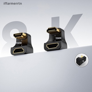 If อะแดปเตอร์แปลง HDMI มุม 180 องศา HDTV ตัวผู้ เป็น HDMI ตัวเมีย 8K 60Hz 4K UHD