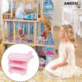 Ameesi รถเข็นของเล่น ขนาดเล็ก พื้นผิวเรียบ อุปกรณ์เสริม สําหรับบ้านตุ๊กตา