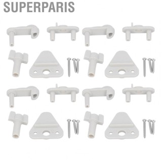 Superparis Pontoon Boat Gate Latch Replacement Kit  4 Set 1 To 1.25in Easy Install Universal Door Latches Corrosion Resistant for Square Frame RV