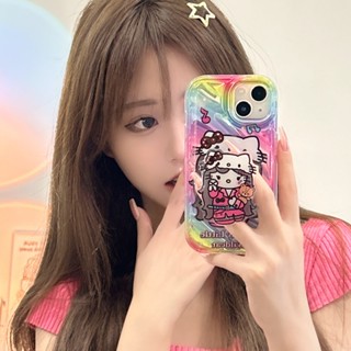 เคสป้องกันโทรศัพท์มือถือ ลาย Hello Kitty สไตล์เกาหลี สําหรับ Apple Iphone 14Promax 13 12 11