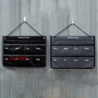 ALISOND1 ถุงปฏิทินแขวนตกแต่ง ทนทาน 1 ชิ้น