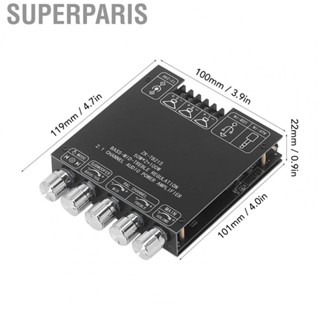 Superparis Power Amplifier Board  Long Transmission Distance ZK TB21S Treble And Bass Control 2.1 Channel Subwoofer TPA3116D2 for Home Party