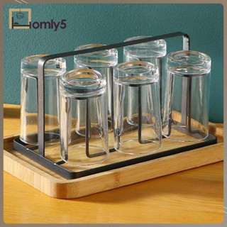 [Homyl5] ชั้นวางแก้วน้ํา 6 ช่อง ขนาด 3×14×9 ซม.