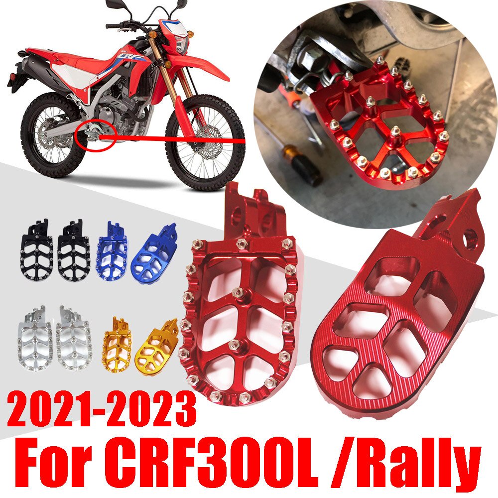 ที่พักเท้า อุปกรณ์เสริม สําหรับรถจักรยานยนต์ Honda CRF300L RALLY CRF300 L CRF 300 L CRF 300L 2021 2022 2023