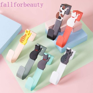 FALLFORBEAUTY ตะขอแขวนลิ้นชัก สเตนเลส รูปแมว ไม่ต้องเจาะ สําหรับแขวนประตู ตู้ ห้องครัว ห้องนั่งเล่น