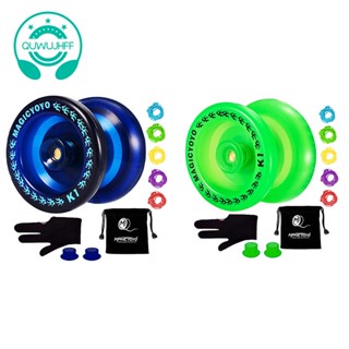 Magicyoyo โยโย่ตอบสนอง K1-Plus พร้อมกระสอบโยโย่ + 5 สาย และถุงมือโยโย่