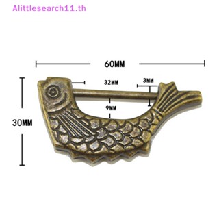 Alittlesearch11 กุญแจล็อกทองเหลืองแกะสลัก สไตล์จีนโบราณ โบราณ