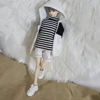 เสื้อแจ็กเก็ตกันลม มีฮู้ด หลากสีสัน สําหรับตุ๊กตา Bjd 1/4