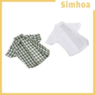 [SIMHOA] เสื้อเชิ้ตแขนสั้น แฮนด์เมด ขนาดเล็ก 6 นิ้ว สําหรับตุ๊กตา 1/12