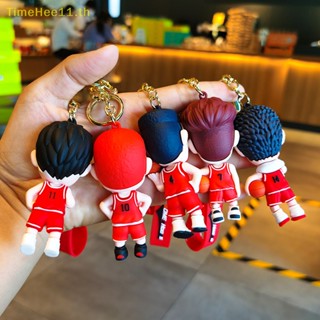 Timehee พวงกุญแจ PVC ลายการ์ตูนอนิเมะญี่ปุ่น Slam Dunk Sakuragi Hanamichi 1 ชิ้น