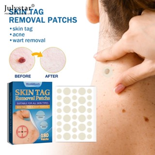 JULYSTAR หูด Remover Plaster Skin Tags Remover Wart Treatment Patch สารสกัดจากสมุนไพรเท้าข้าวโพดพลาสเตอร์สติกเกอร์หูดสิว