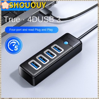 SHOUOUY อะแดปเตอร์แยก 4 พอร์ต นํากลับมาใช้ใหม่ได้ สําหรับผลิตภัณฑ์อิเล็กทรอนิกส์