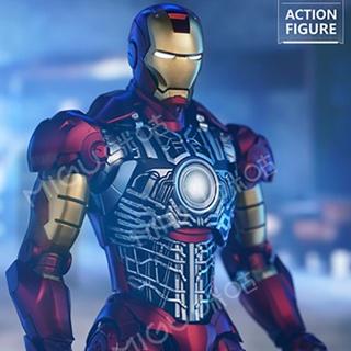 พร้อมส่ง โมเดลตุ๊กตา Migu Marvel Avengers MK3 Iron Man Deluxe Edition แบบเรืองแสง เคลื่อนย้ายได้