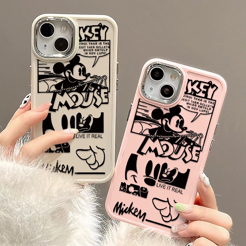 เคสโทรศัพท์มือถือ ซิลิโคนนุ่ม กันกระแทก ลายหนูน่ารัก สําหรับ IPhone 14 15 13 12 11 Pro Max XS X XR 8 7