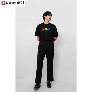 (Qianrui01) 🌈เสื้อยืดแขนสั้นOVERSIZE LGBTQ2