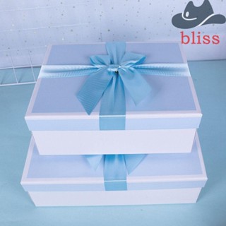 BLISS กล่องของขวัญเปล่า พร้อมกระเป๋าถือ สําหรับใส่ของขวัญ งานแต่งงาน วันวาเลนไทน์