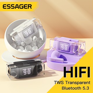 Essager E90 TWS หูฟังบลูทูธ พร้อมไมโครโฟนไร้สาย พร้อมเคสชาร์จ