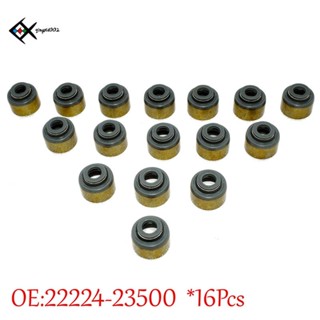 ก้านวาล์วซีลรถยนต์ สําหรับ Hyundai Kia Tiburon Optima 2.5L 2.7L V6 22224-23500 16 ชิ้น