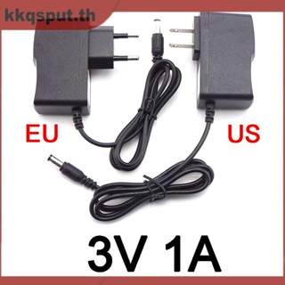 อะแดปเตอร์พาวเวอร์ซัพพลายชาร์จ AC DC 3V 1A 1000ma 100V-240V 5.5 มม. X2.5 มม. ปลั๊ก US EU THK2