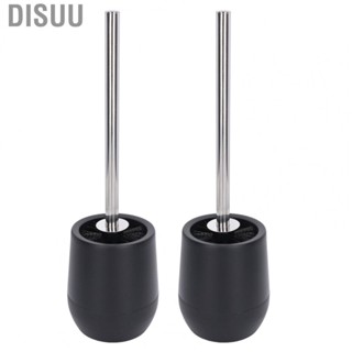 Disuu 2Pcs Toilet Brush Home Accessory Head Base Handle Stainless Steel And PP